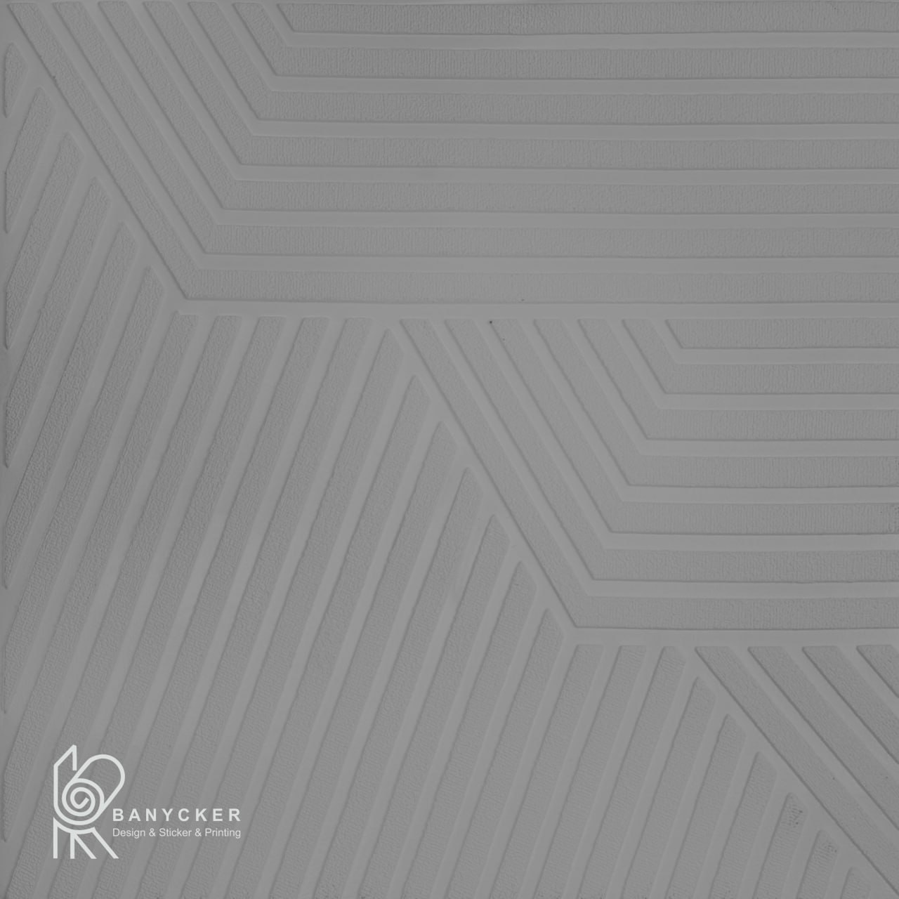 برچسب دیوارپوش فومی طرح ترمو رنگ نقره ای کد T017