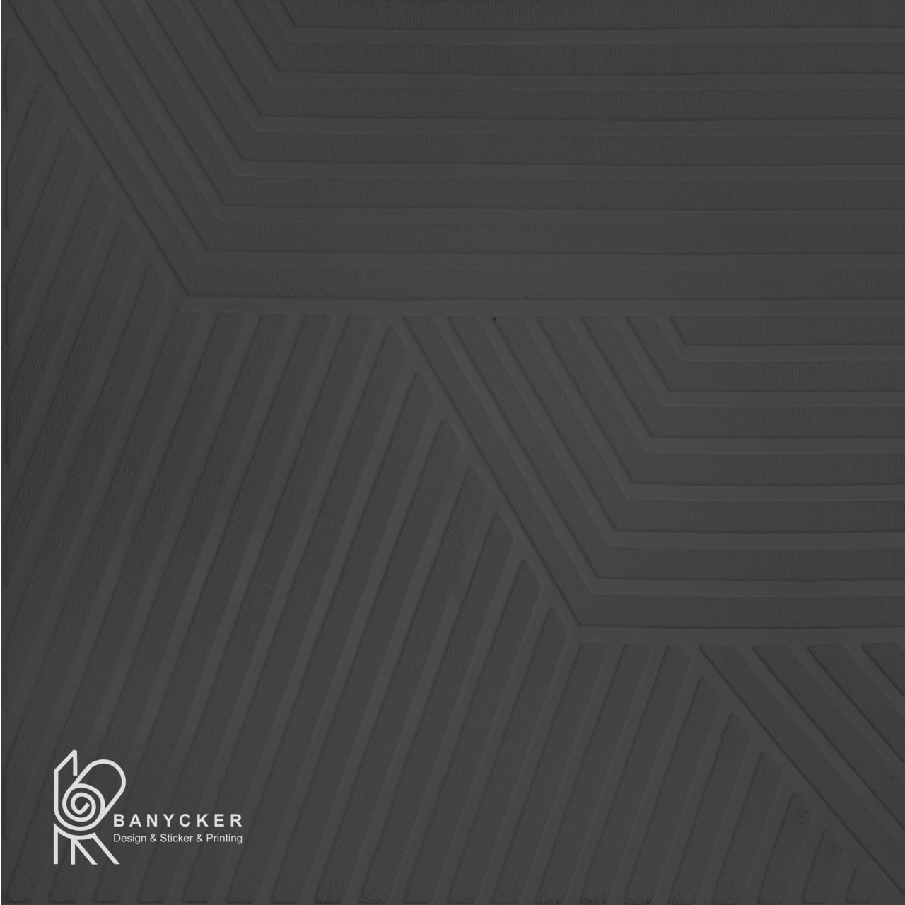 برچسب دیوارپوش فومی طرح ترمو رنگ مشکی کد T020